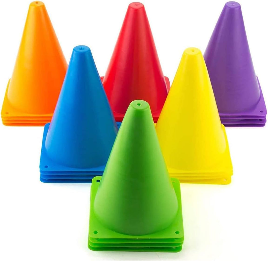 Sports Training Cone 18 cm Green – Set of 7 Pieces
