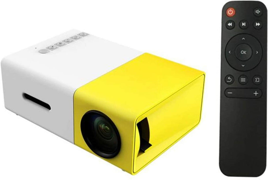 MOTIM YG300 LED Projector 1080P Projection Machine with USB -Yellow