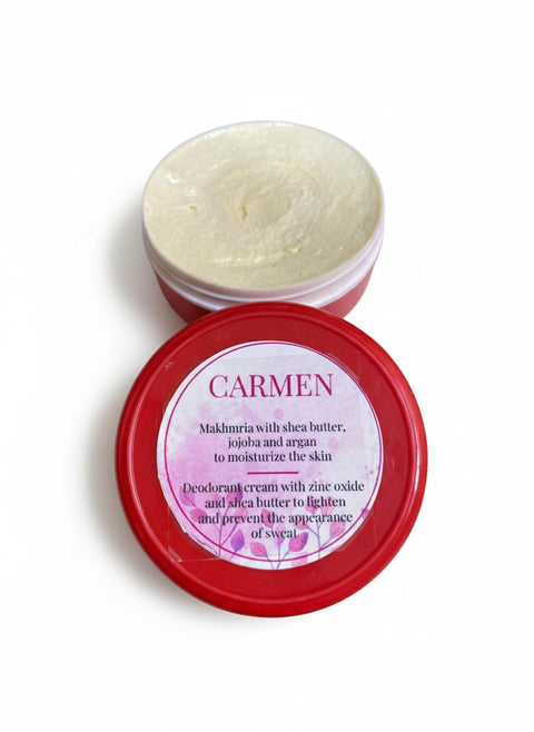 Carmen Brightening Scrub Mask with Argan & Jojoba - 100% Natural Exfoliating Scrub with Shea Butter to Moisturize and Brighten Dark Places & Body - Ultra Soft & Freshness 100ml
