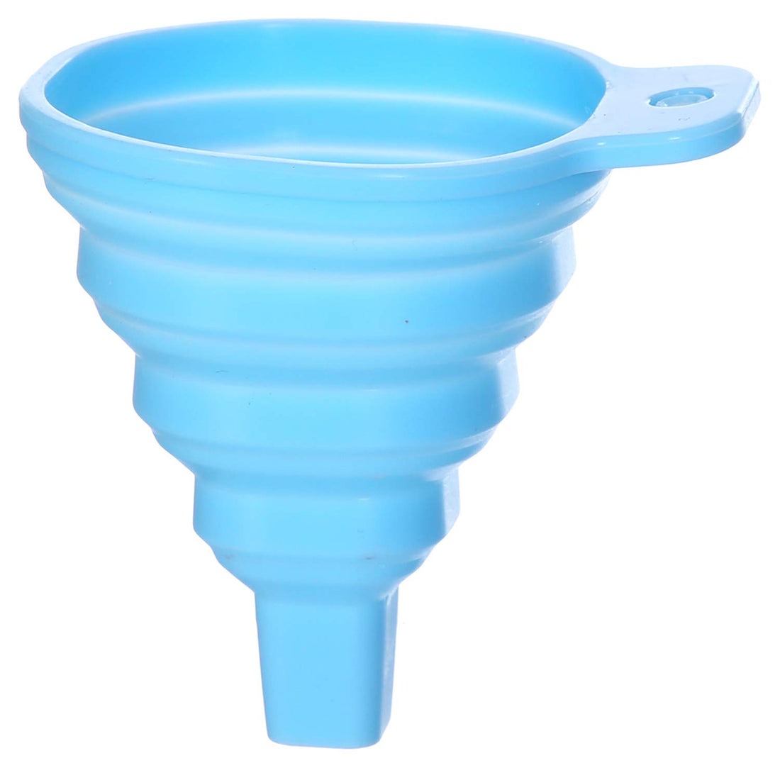 Mini silicon funnel, light blue