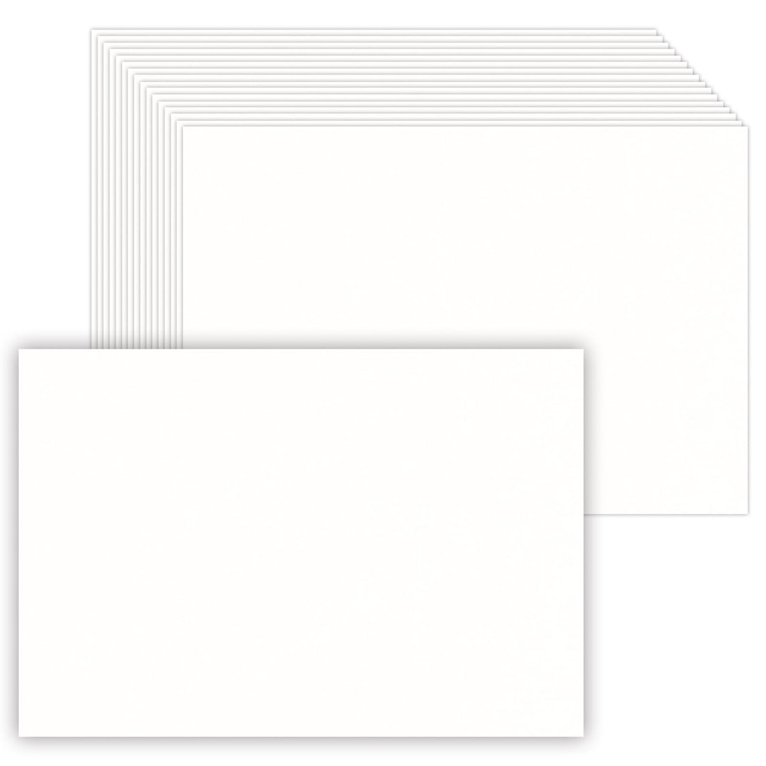 50 Pack 5x7 White Blank Cardstock Thick Paper - 80lb Flat Cards Stock Printer Paper for Make Your Own DIY Invitations, Note, Greeting, Table Cards - Writing, Stamping, Painting, Drawing