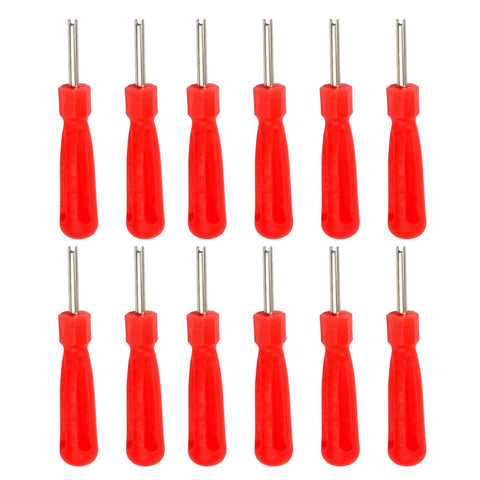 iplusmile 24pcs Single Valve Stem Core Removal Tool Handle Tire Repair Tools Electrocar Car Motorcycle