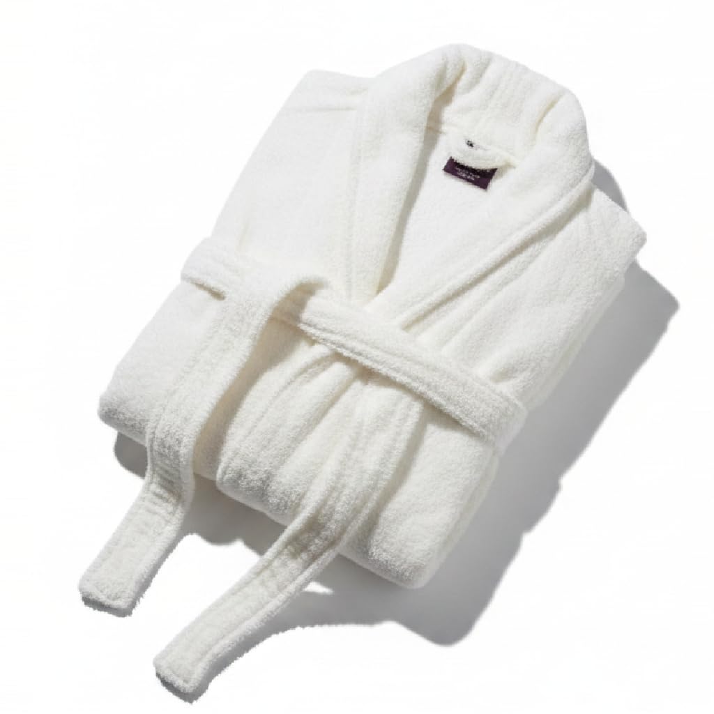 Premium Fur Bathrobe for Adults and Kids - Ultra Soft Water Absorbent Cotton Towel Robe - Luxury Spa & Hotel Quality Sleepwear - Plush Fleece for Family, Men, Women & Children