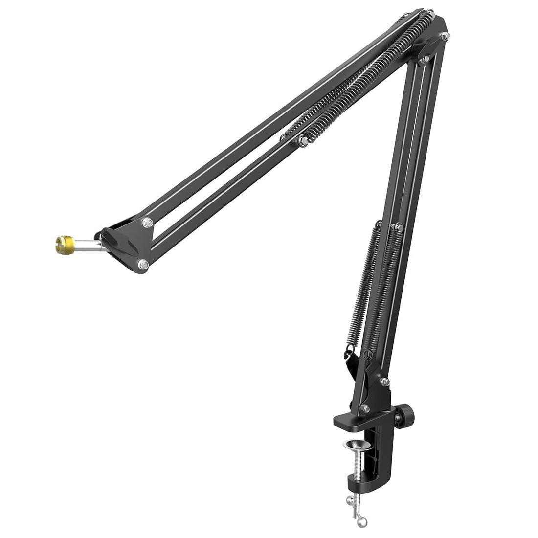 Boom Microphone Arm, FIFINE Suspension Spring Mount with Heavy Duty Clamp, 3/8" to 5/8" Adapter, for Streaming, Gaming, Recording, Home Studio (CS1)