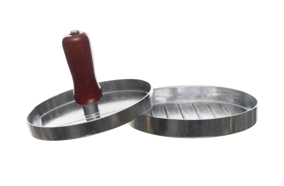 Stainless Steel Hamburger Press Meat Press Silver