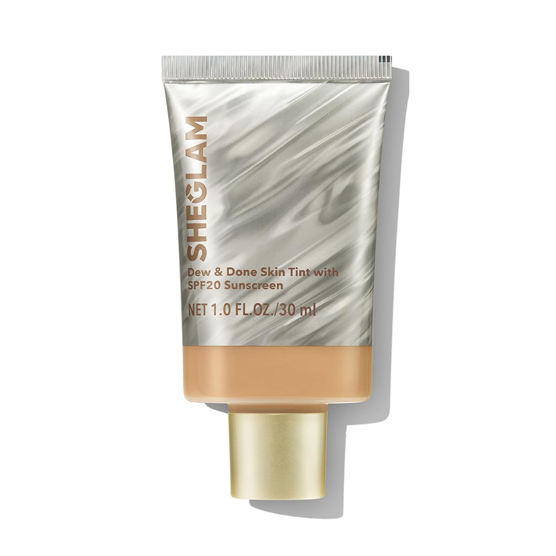 SHEGLAM Dew & Done Skin Tint with SPF20 Light-medium Coverage Foundation Evens Skin Tone-Buttercream