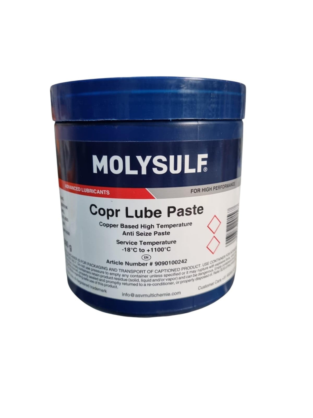 MOLYSULF® Copr Lube Paste Copper Lube Paste, Anti-Stick, Service Temperature -0.2℃ to +1000℃