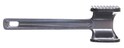 Aluminium meat tenderizing hammer, silver