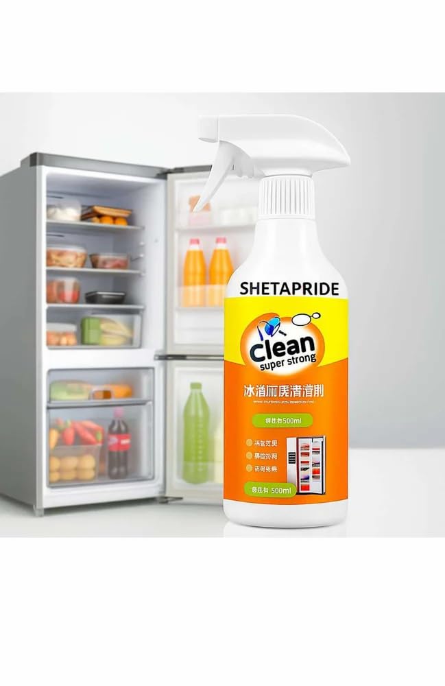 Refrigerator Cleaner Spray for Interior Surfaces Odor Neutralizer and Fridge Deodorizer Practical Home Cleaning Solution for Food Safe Maintenance
