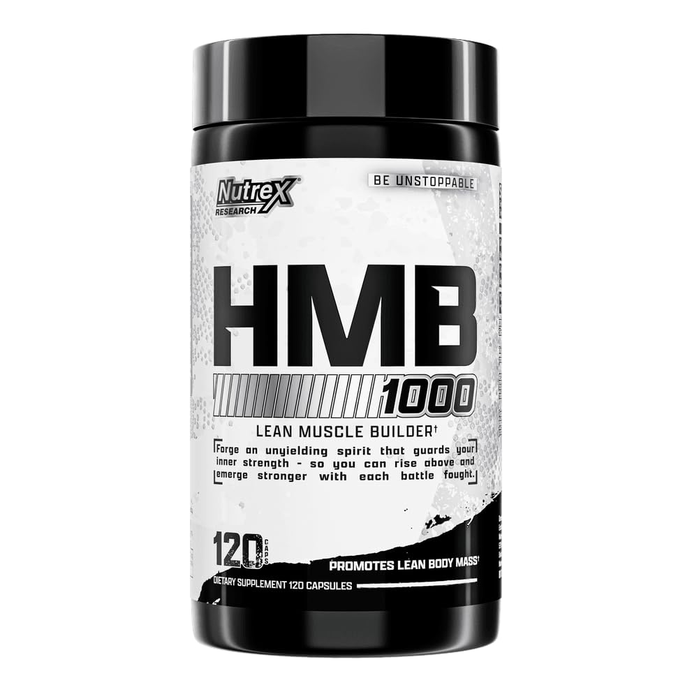 HMB Capsules | 1000mg | 120 Count | Muscle Support Formula | Non-GMO & Gluten Free
