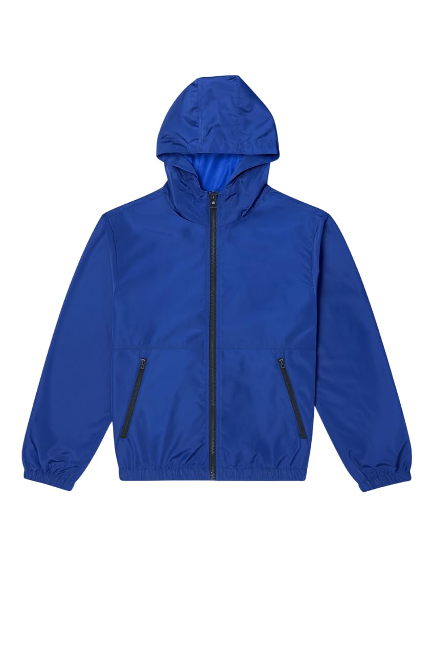 Waterproof sweet-shirt with Fur Lining and Hood, Blue, Outdoor Winter suit
