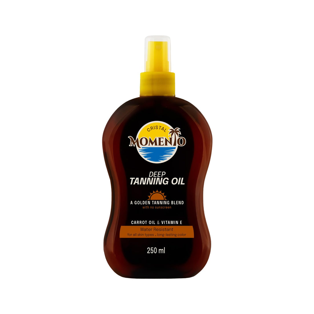 Momento Deep Tanning Oil, Carrot Oil & Vitamin E, 250ml