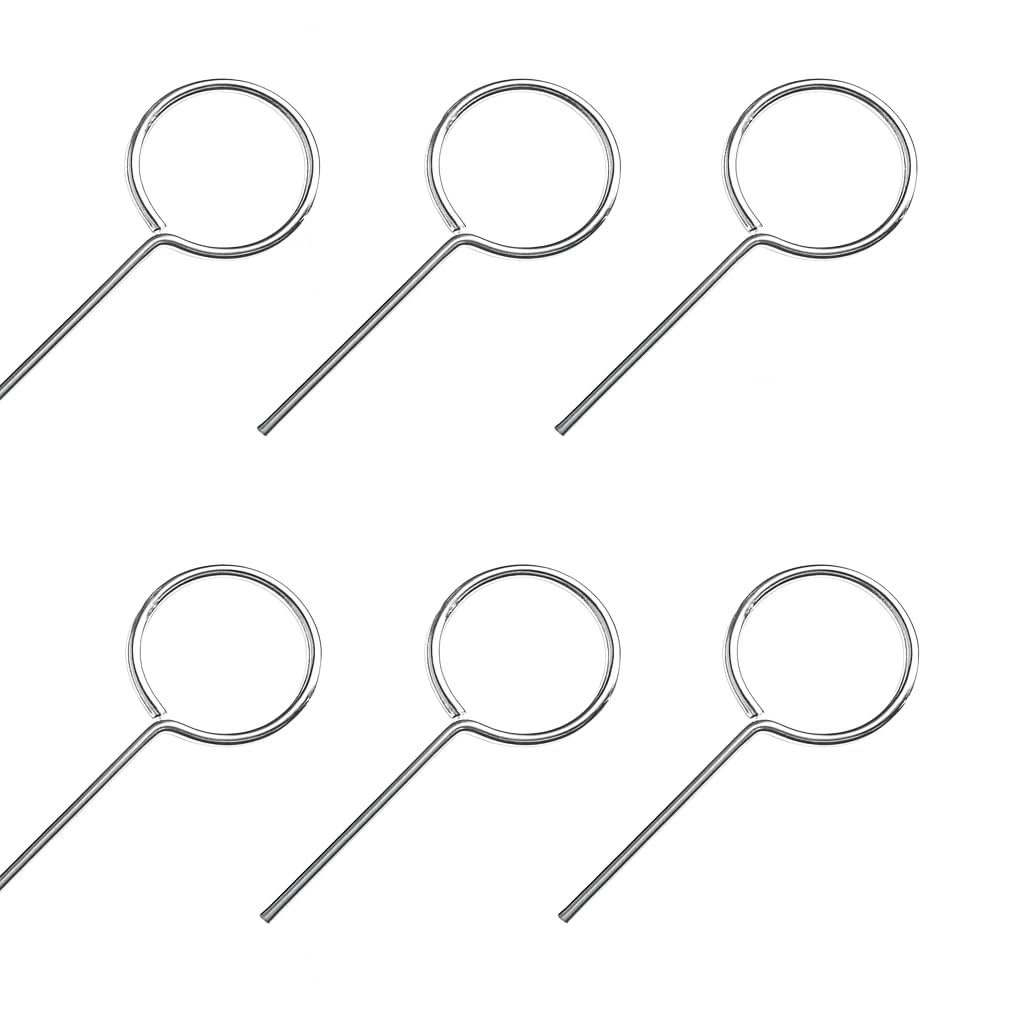 Stainless Steel SIM Card Tray Ejector Pin Tools with Ring-Head Design, Universal Compatibility for Smartphones, Tablets, Routers, Mobile Hotspots, Easy SIM Replacement and Safe Device Access (4)