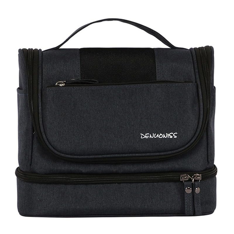 Downtown Hanging Toiletry Bag Travel Organizer Cosmetic Storage Bag with Hook Portable Multi Layer Makeup Accessories Organizer for Travel Bathroom Gym Lightweight Foldable Design