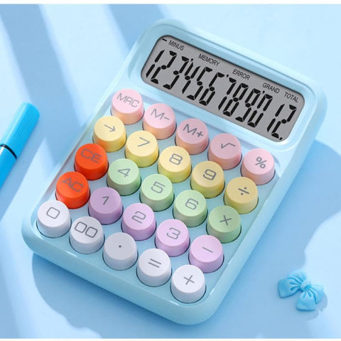 Calculator - Innovative Electronic Device for Quick Calculations and Problem Solving in Classrooms and Homes (blue)