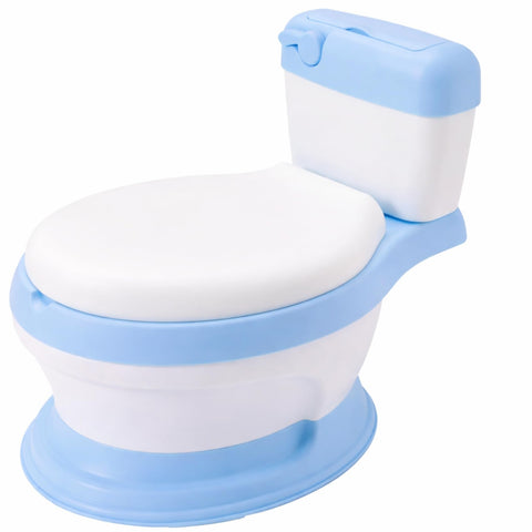 Baby Shoora Potty Toilet Seat For Boys-Baby Blue&White