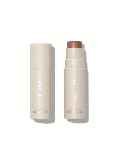 SHEGLAM 'n' Define Stick - Cream Contour Stick Long Lasting Highly Pigmented Sweat Proof Bronzer Sculpting Lightweight Smooth Natural Contour Face Makeup (Tawny Amber)