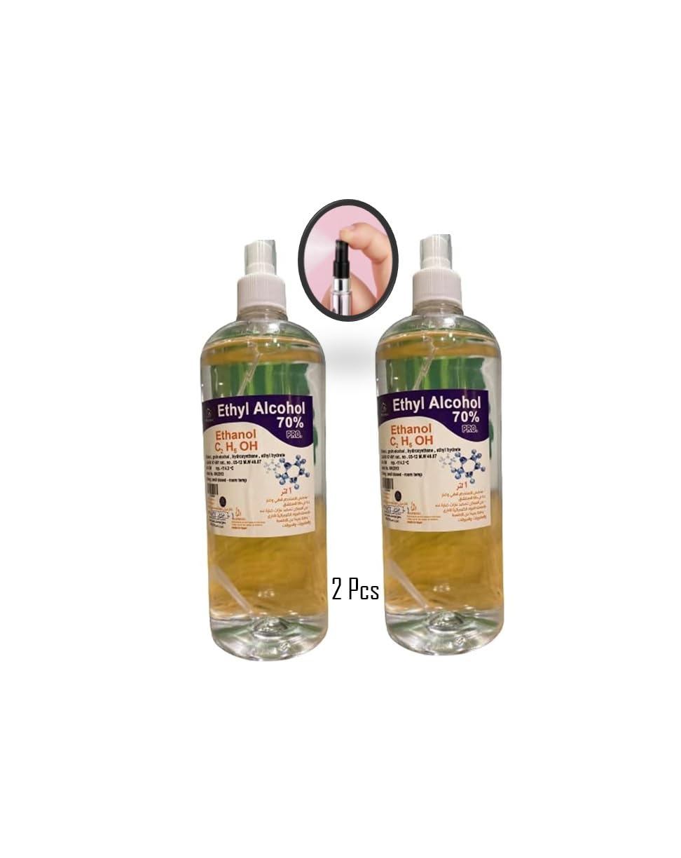 Ethyl Medical Alcohol 70% - City Farm 1 Liter 2 Pack