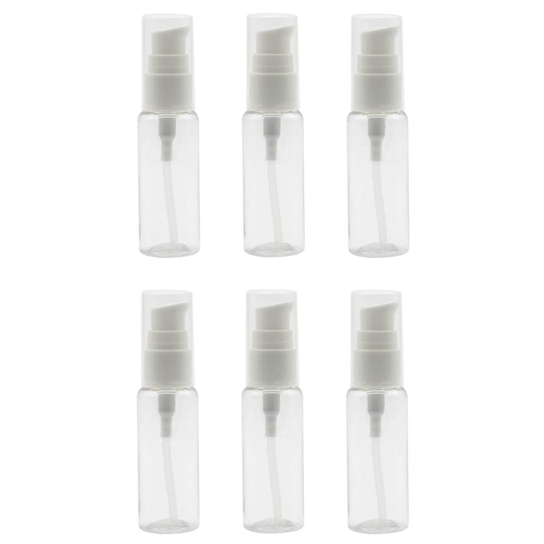 6 Pieces Clear Plastic Foam Pump Bottles Travel Empty Soap Dispenser 50ml 1.7oz