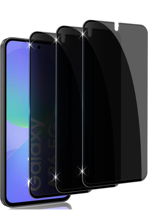 Anti-spy Tempered Glass for Samsung Galaxy A35/A36/A55/A56 5G, 2 Pieces Privacy Screen Protector, 9H Hardness Glass Privacy Film