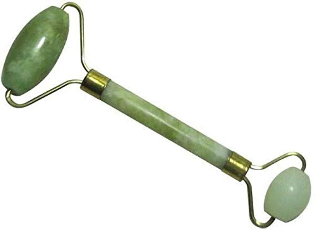 JOULLI Anti Aging Jade roller Therapy Natural Jade Facial Roller Double Neck Healing Slimming Massager