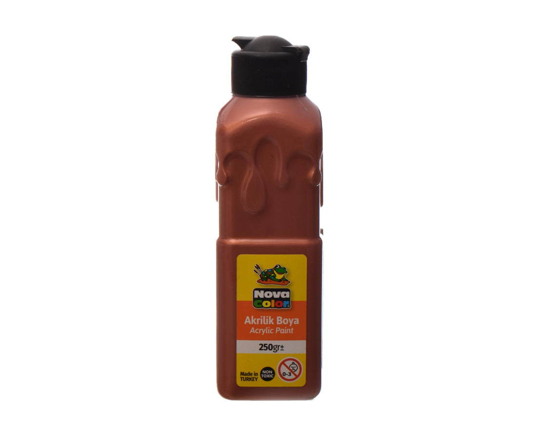 Nova Color NO:NC-3037 Acrylic Paint Tube 250GM Designed To Catch The Eye And Leave A Lasting Impression - Copper