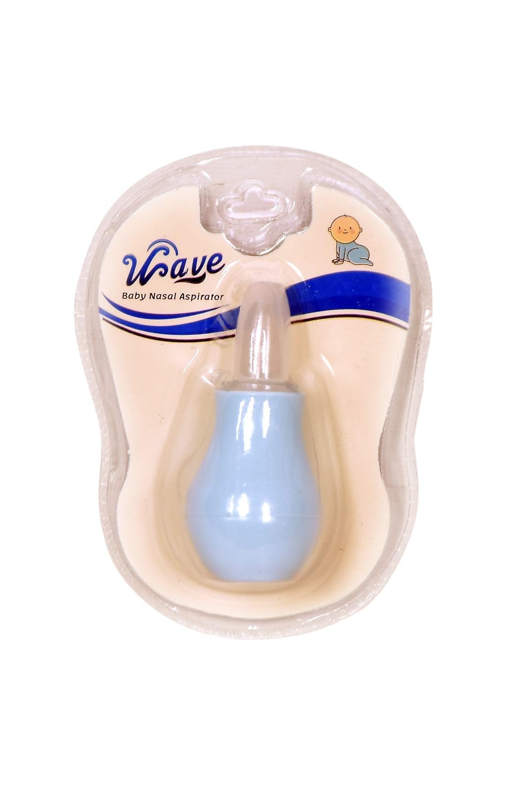 Grace Wave Baby Nasal Aspirator | Soft & Safe Mucus Removal Gentle Suction for Newborns & Infants | Easy to Use & Clean Multi Color