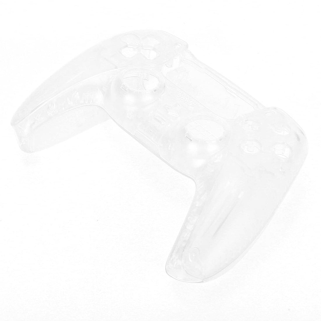 PUSOKEI Clear Full Set Case Shell Buttons Touchpad Cover for PS5 Controller, for Playstation 5 Controller DIY Replacement Shell Decoration Accessories (Transparent Colour)