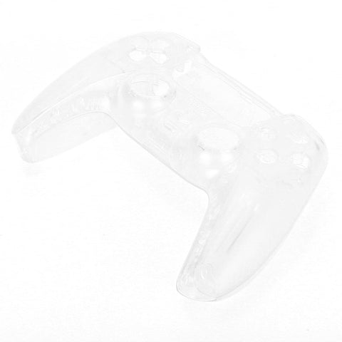 PUSOKEI Clear Full Set Case Shell Buttons Touchpad Cover for PS5 Controller, for Playstation 5 Controller DIY Replacement Shell Decoration Accessories (Transparent Colour)