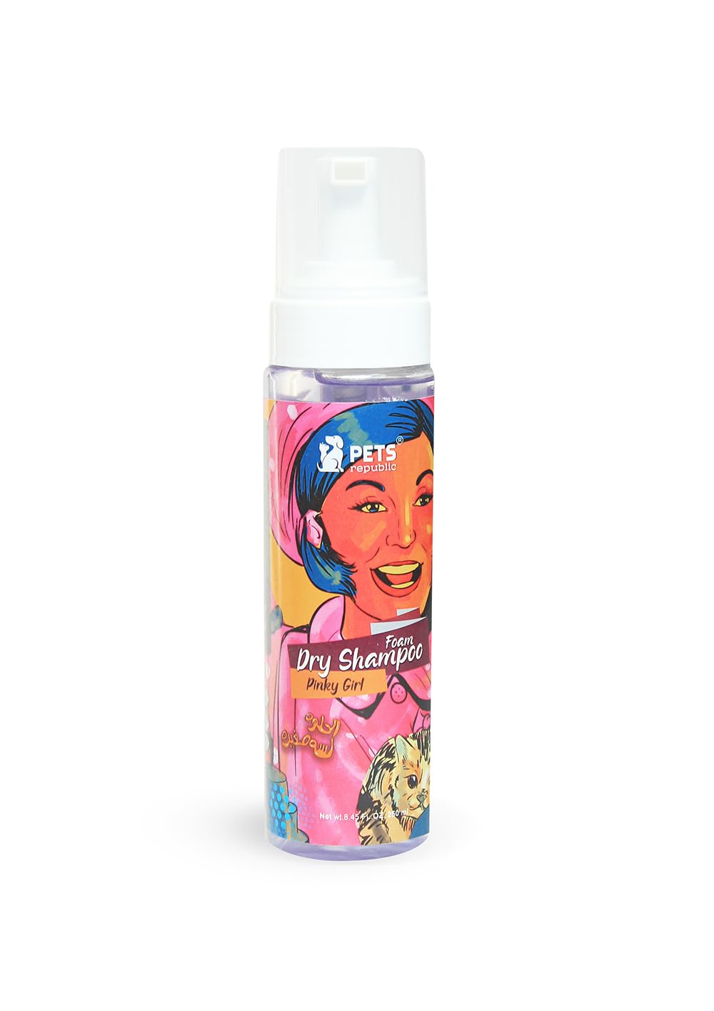 PETS Republic Foam Dry Shampoo, Pinky Girl, 250ml