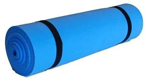 Pro Solid Soft Rubber Exercise Mat - Blue