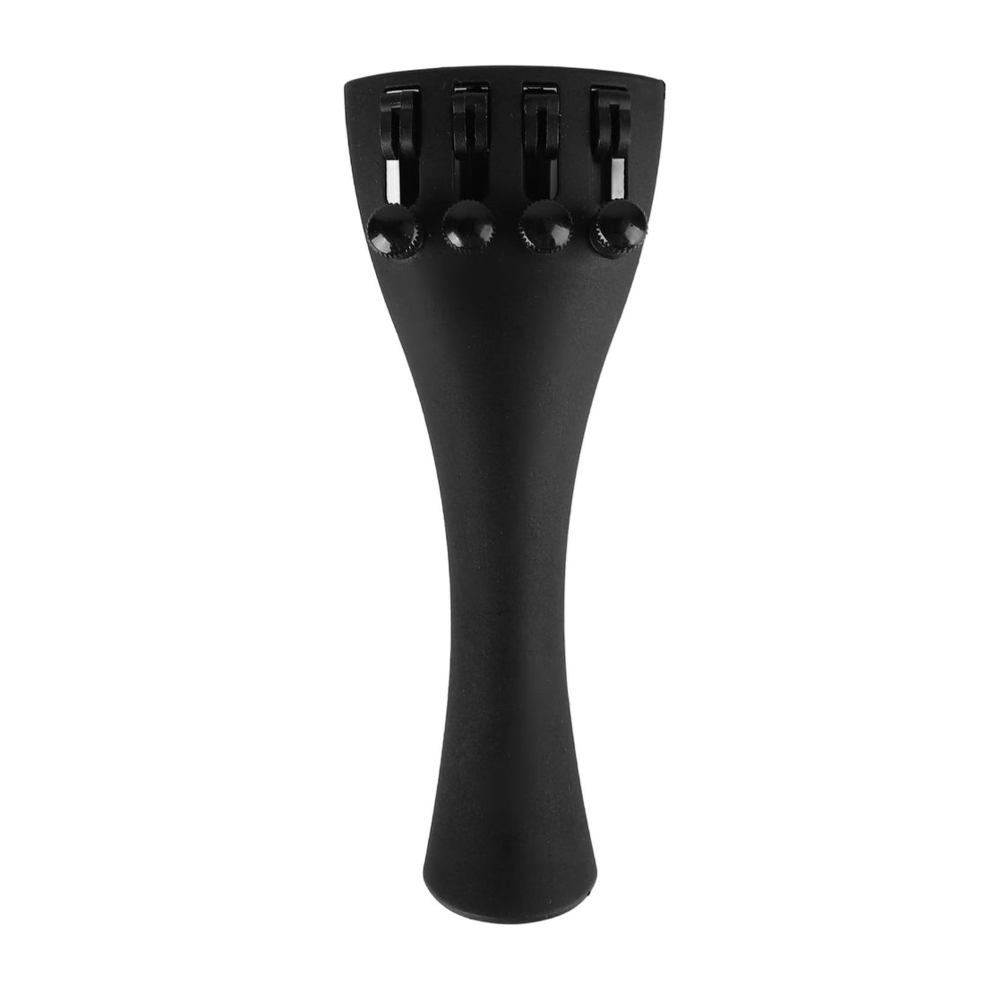 Violino Tailpiece, 4 Fine Tuners 4/4 Violin Tailpiece Carbon Fiber Fiddle Tailgut Parts Accessories