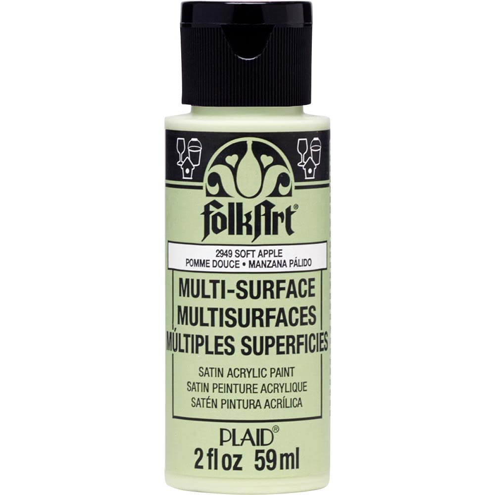 Plaid Folkart 2949 Multi Surface 2 Oz Soft Apple