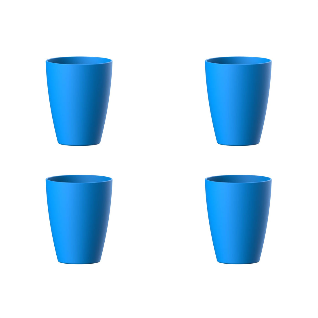 M-Design Lifestyle™ Small Cup 300 ml - Pack of 4 - BPA Free, Microwave Safe, Dishwasher Safe, Food Safe - Blue
