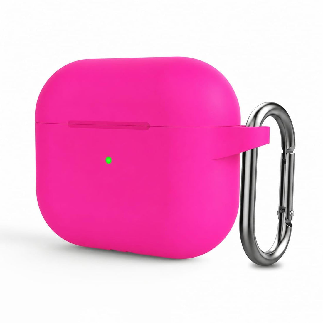 Fekra For AirPods Pro 3 Clear 2025, Shockproof, Soft TPU Highly Transparent Anti-Yellowing for AirPods Pro3 2025 Case with Keychain (Case With Keychain) (Hot Pink)