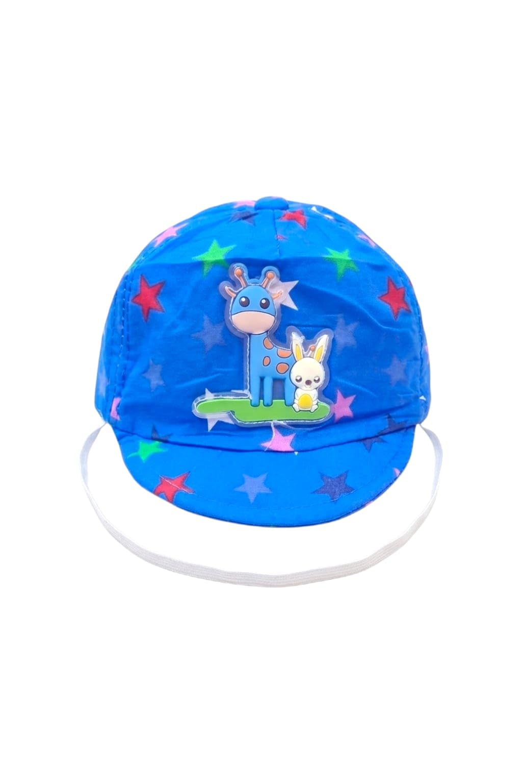 Unisex Summer and Sun Cotton Baby Cap Hat قبعة أطفال قطنية للجنسين مناسبة للصيف والشمس والرحلات مقاس 0-6 شهرأ 3D giraffe and rabbit
