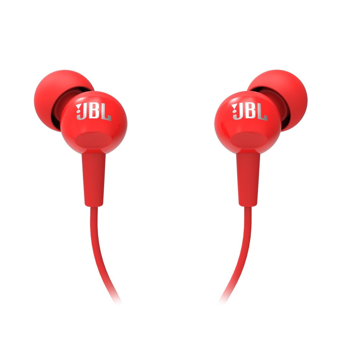 JBL C100SI In-Ear Headphones with Mic RED