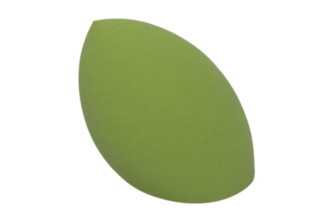 Teardrop Shaped Blending Makeup Sponge - Dark Green