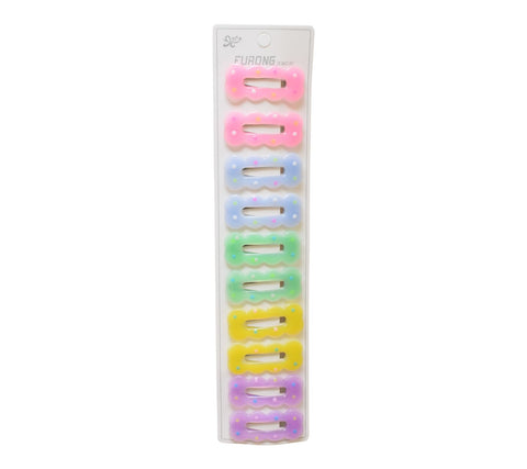Daphne 10-Piece Star Hair Clip Set For Girls - Multicolor