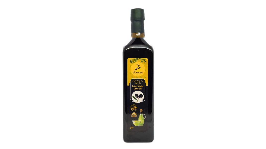 Dr. Foods Extra Virgin Olive Oil, Cold Pressed, 1L, Glass Bottle