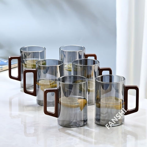 "Thermal Mug with Wooden Handle - Elegance and Quality in Serving Drinks" - Generic