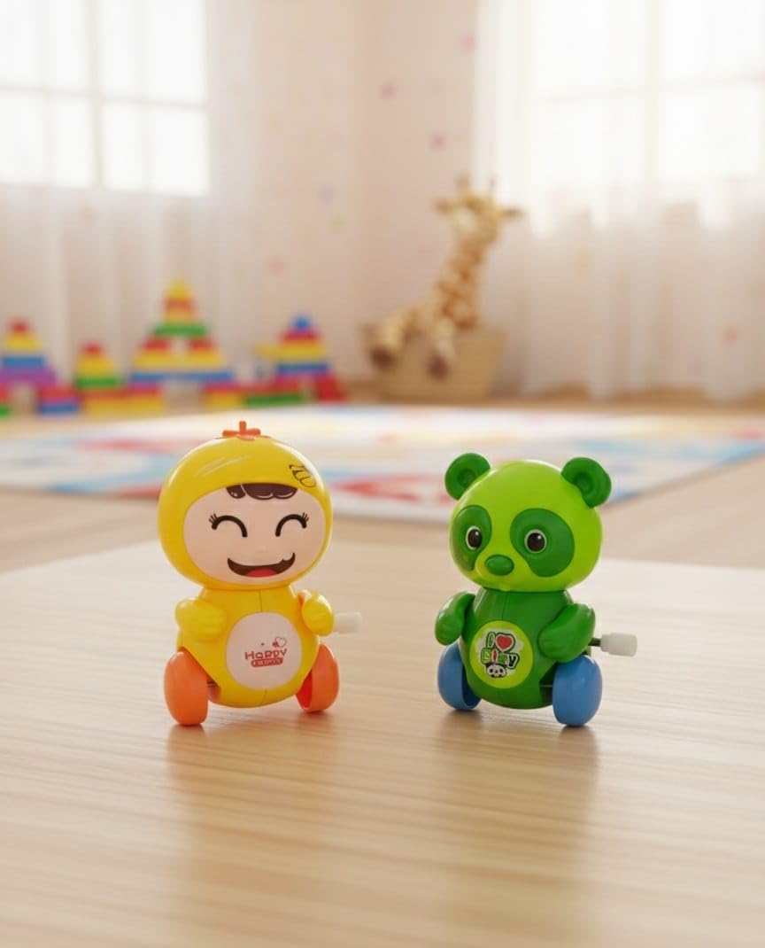 Wind-up Children's Toy Set - 2 Moving Pieces 12
