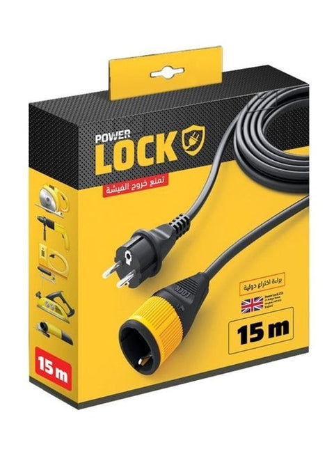 Lock Extension Cord Lock 16 Amp 250V Black 15meter