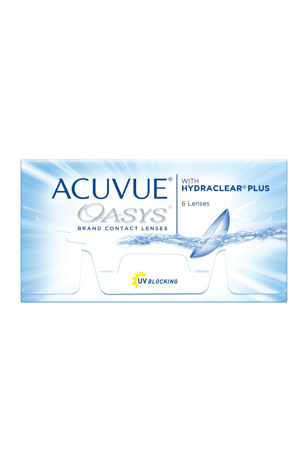 Acuvue ACUVUE OASYS contact lenses - 2-week lenses for day and night with -11 dpt and BC 8.4 - UV protection, drying out protection & extremely comfortable to wear - 6 lenses