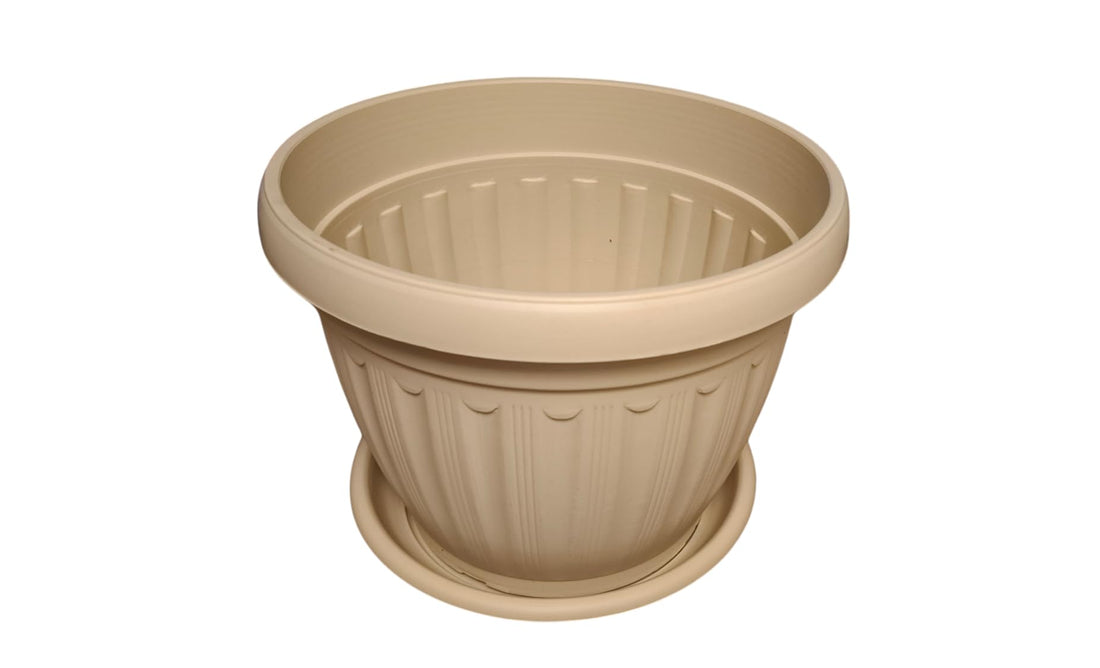 German Plant Pot, 30 cm, Beige