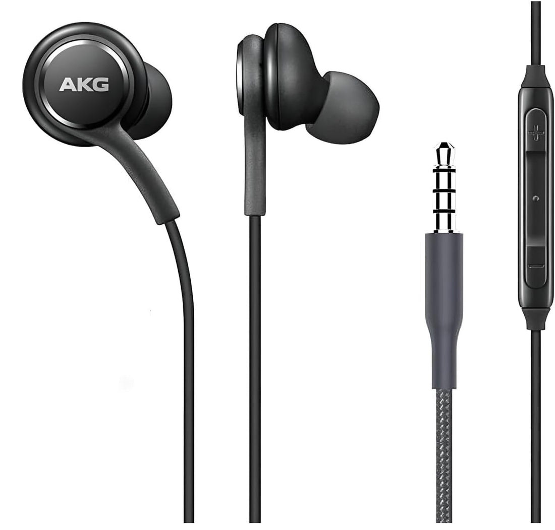 Nopatia Wired Earbuds 3.5mm Jack Stereo Sound with Mic and Volume Control, Powerful Bass Earphones for Samsung Galaxy S10 S9 S8 Android Phones PS4 PS5 PC Laptop