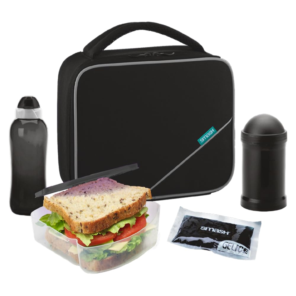 Smash 5 Piece Eco Lunch Pack - Black