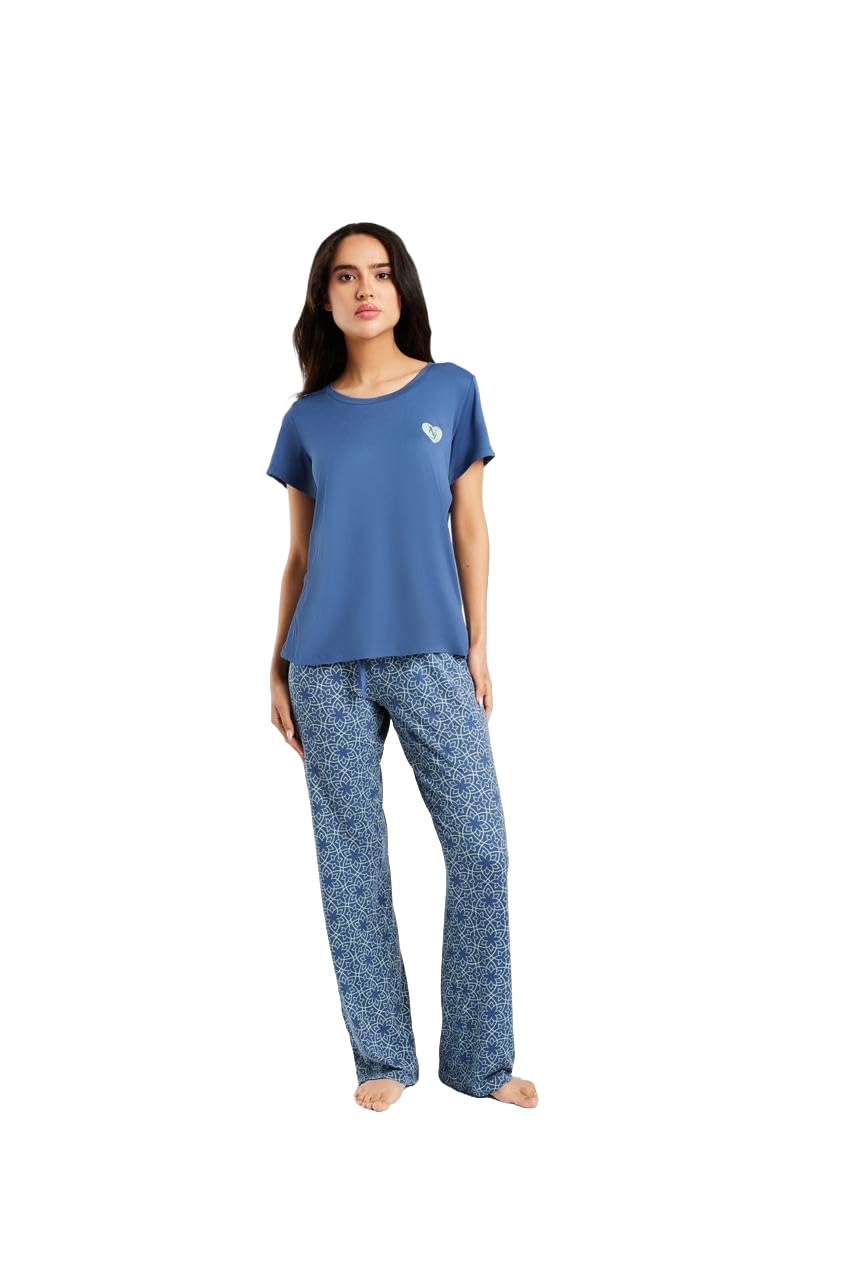 9Street Corner Pajamas Half Sleeve Pants For Women P2558-Parent