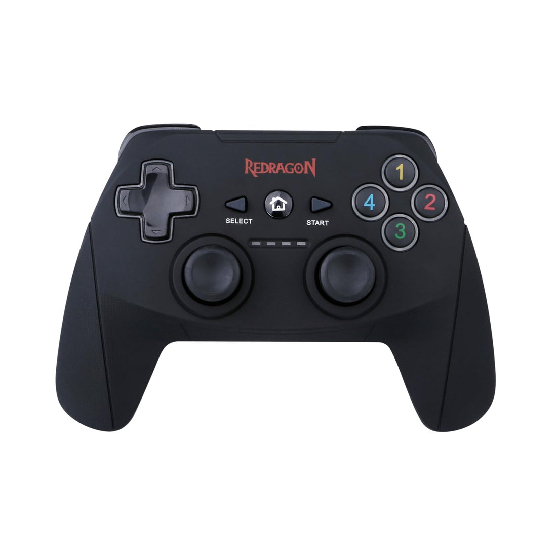 REDRAGON G808 Gamepad, PC Game Controller, Joystick with Dual Vibration, Harrow, for Windows PC, PS3, Playstation, Android, Xbox 360 (Black-Wireless)