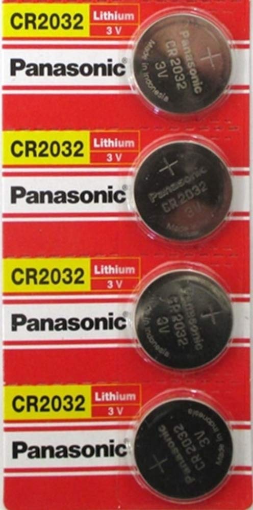 (4pcs) PANASONIC Cr2032 3v Lithium Coin Cell Battery for Misfit Shine Sh0az Personal Physical Activity Monitor